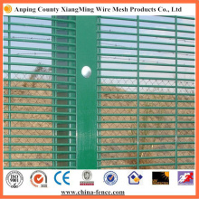 Anti barrière de haute sécurité galvanisée / enduite de poudre de la clôture 358 de grimpe de clôture